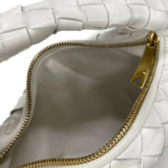 Auth BOTTEGA VENETA Mini The Jodi - White Leather B********* Handbag - Picture 15 of 16